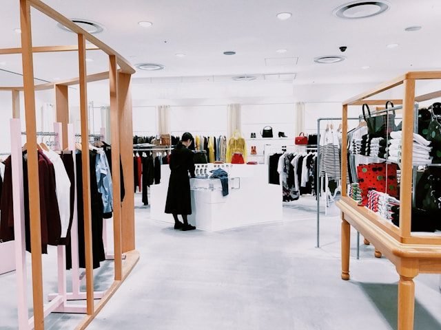 Bright minimalist retail boutique