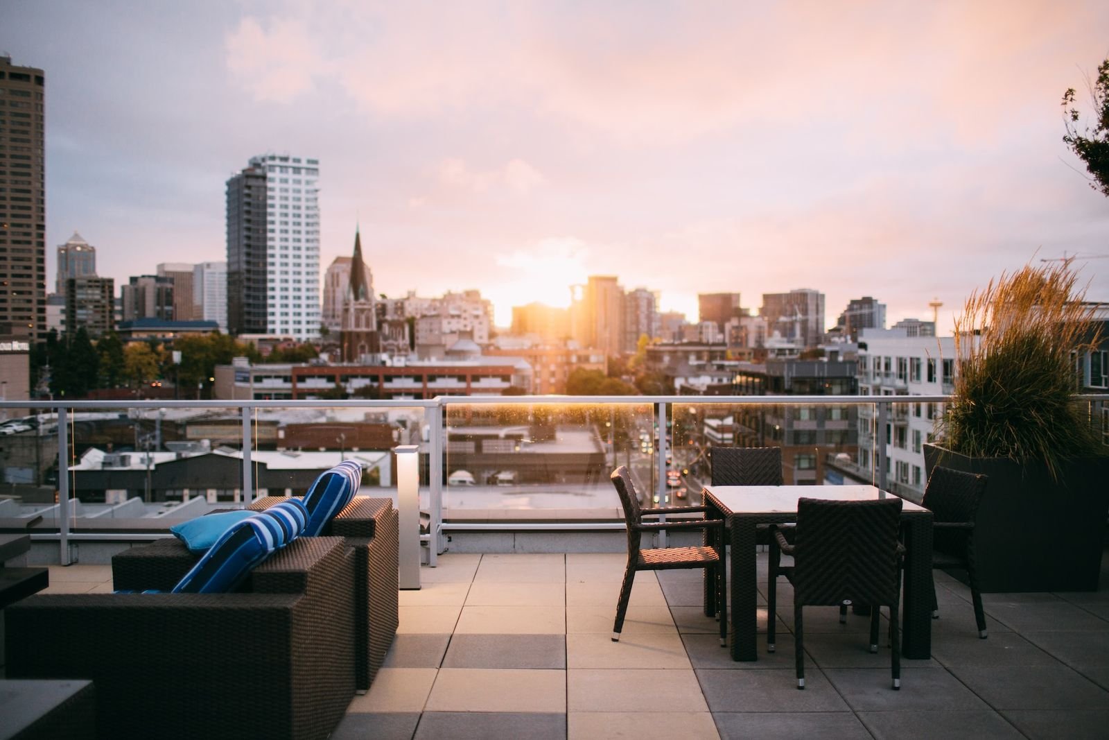 Cafe Solstice rooftop seating